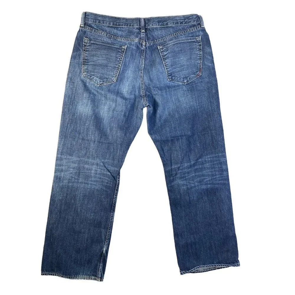 Banana Republic Men's Straight Leg‎ Denim Jeans Relaxed Size 36X32